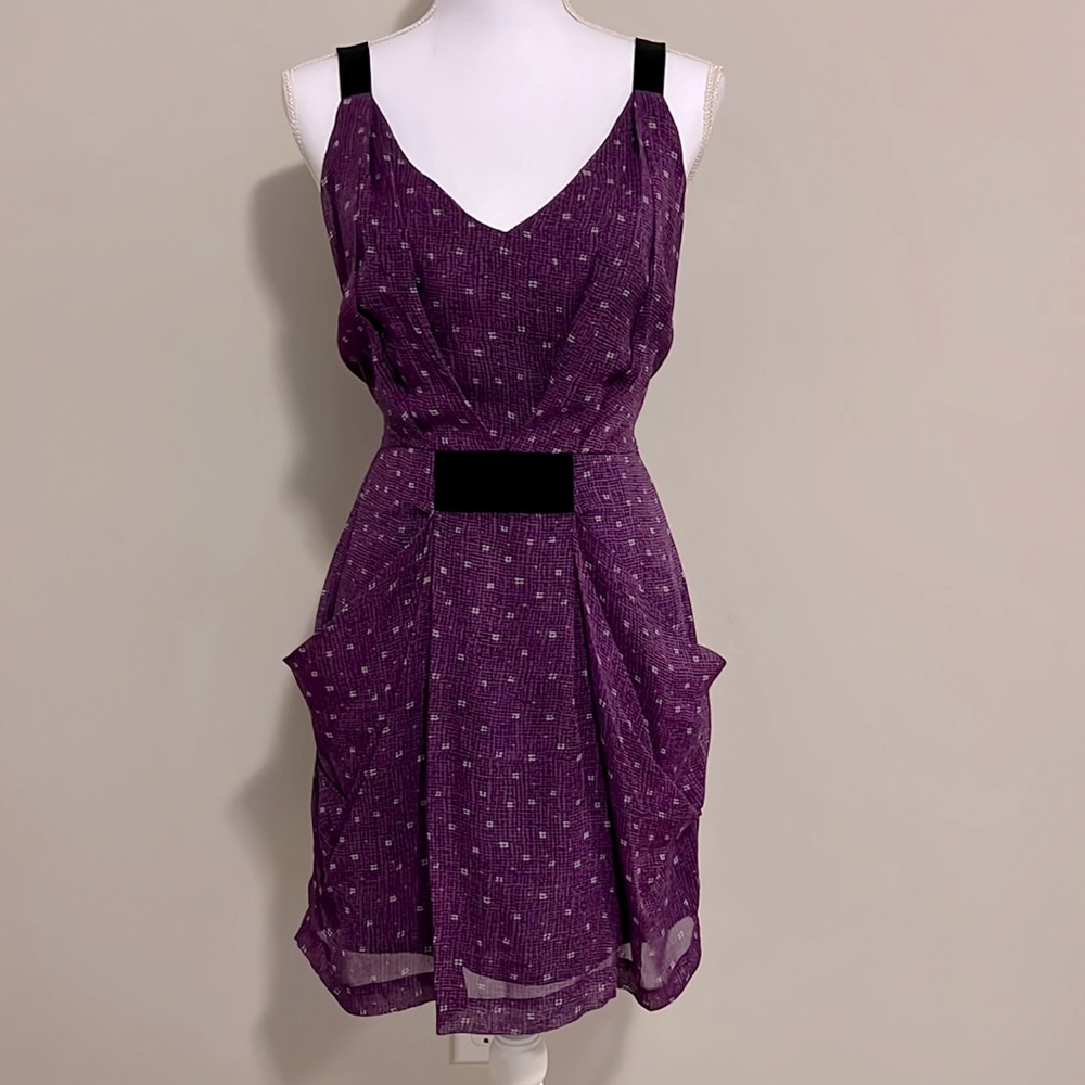 {hype} Purple Silk Dress